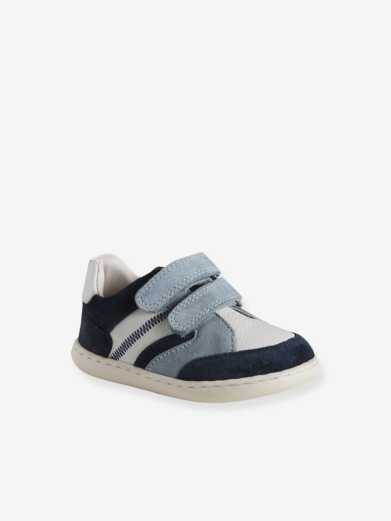 Baby Lauflern-Sneakers mit Klett aus weichem Leder set
