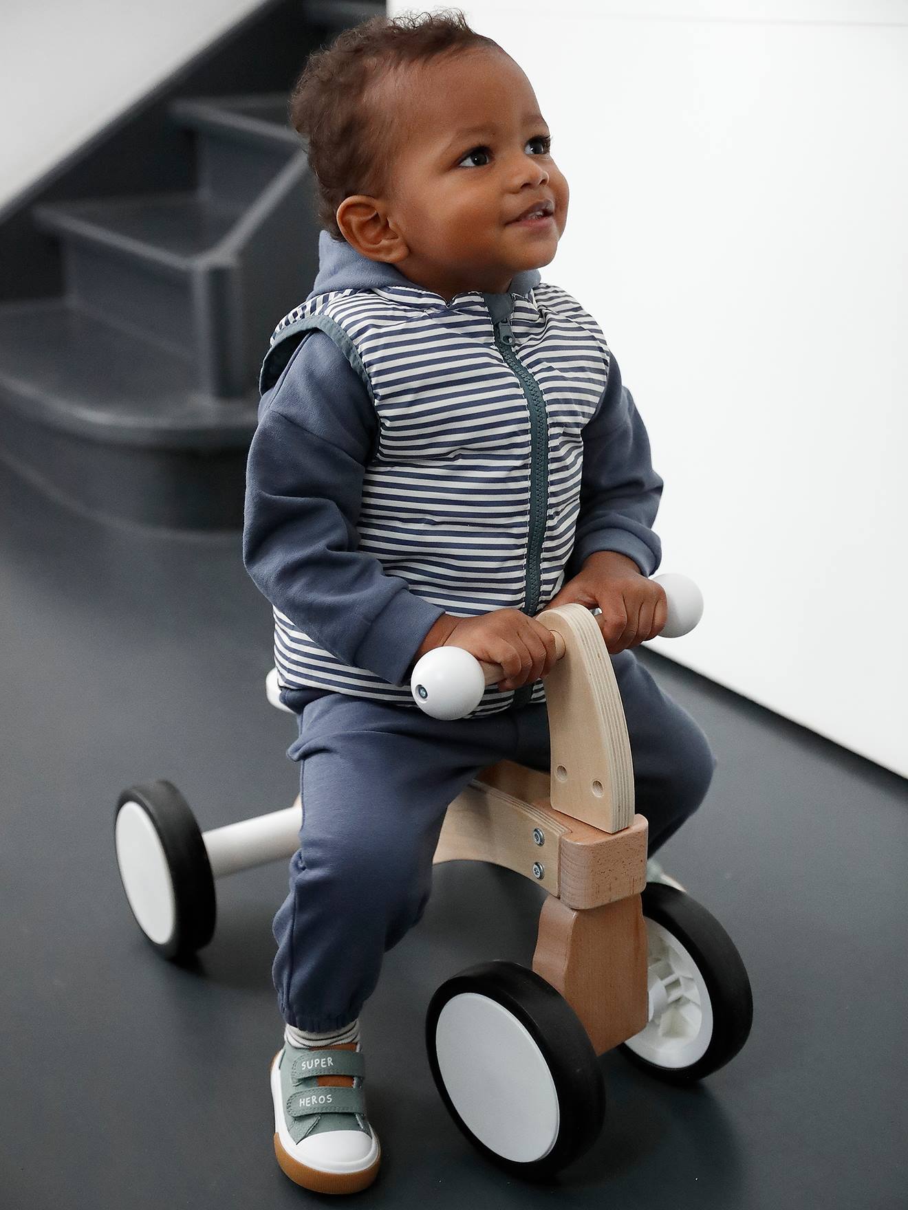 Vertbaudet Wendbare Steppweste Für Mädchen - 2-in-1 Mit Kapuze & Recycling-Wattierung