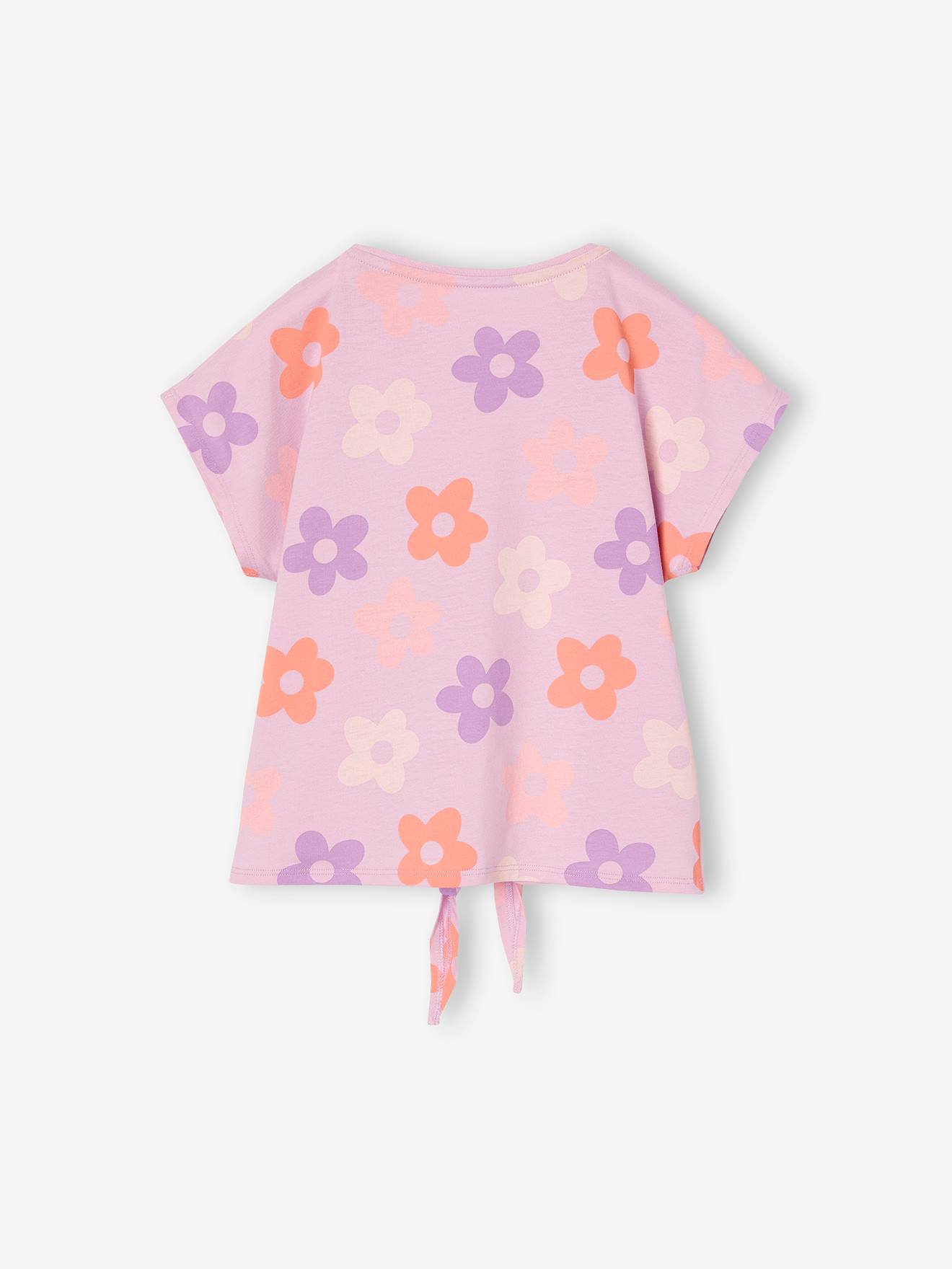 Vertbaudet Mädchen T-Shirt – Weiß, Bedruckt, 100% Baumwolle, OEKO-TEX