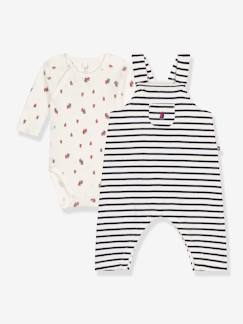 Babymode-Baby-Sets-Baby-Set: Overall & Body PETIT BATEAU
