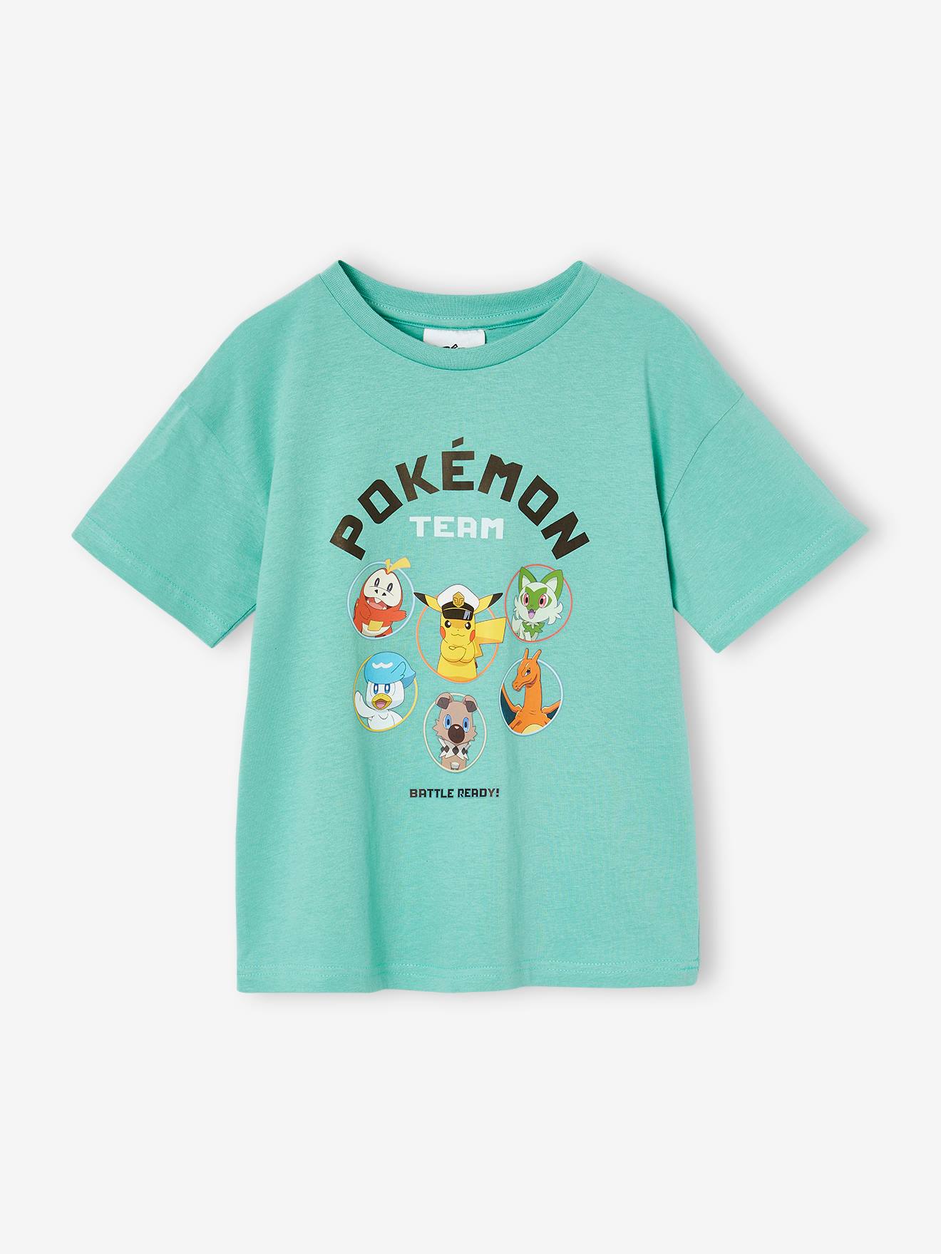 Kinder T-Shirt POKEMON Captain Pikachu salbei