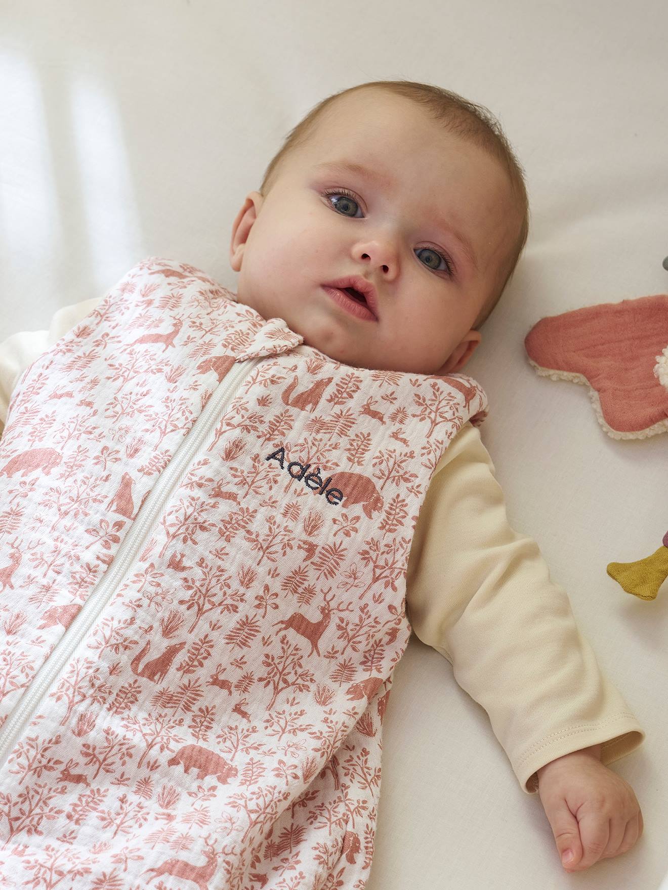 Baby Sommerschlafsack WALDSPAZIERGANG ärmellos TOG 1 personalisierbar