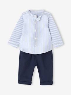 Babymode-Baby-Sets-Baby-Set: Gestreiftes Hemd & Hose
