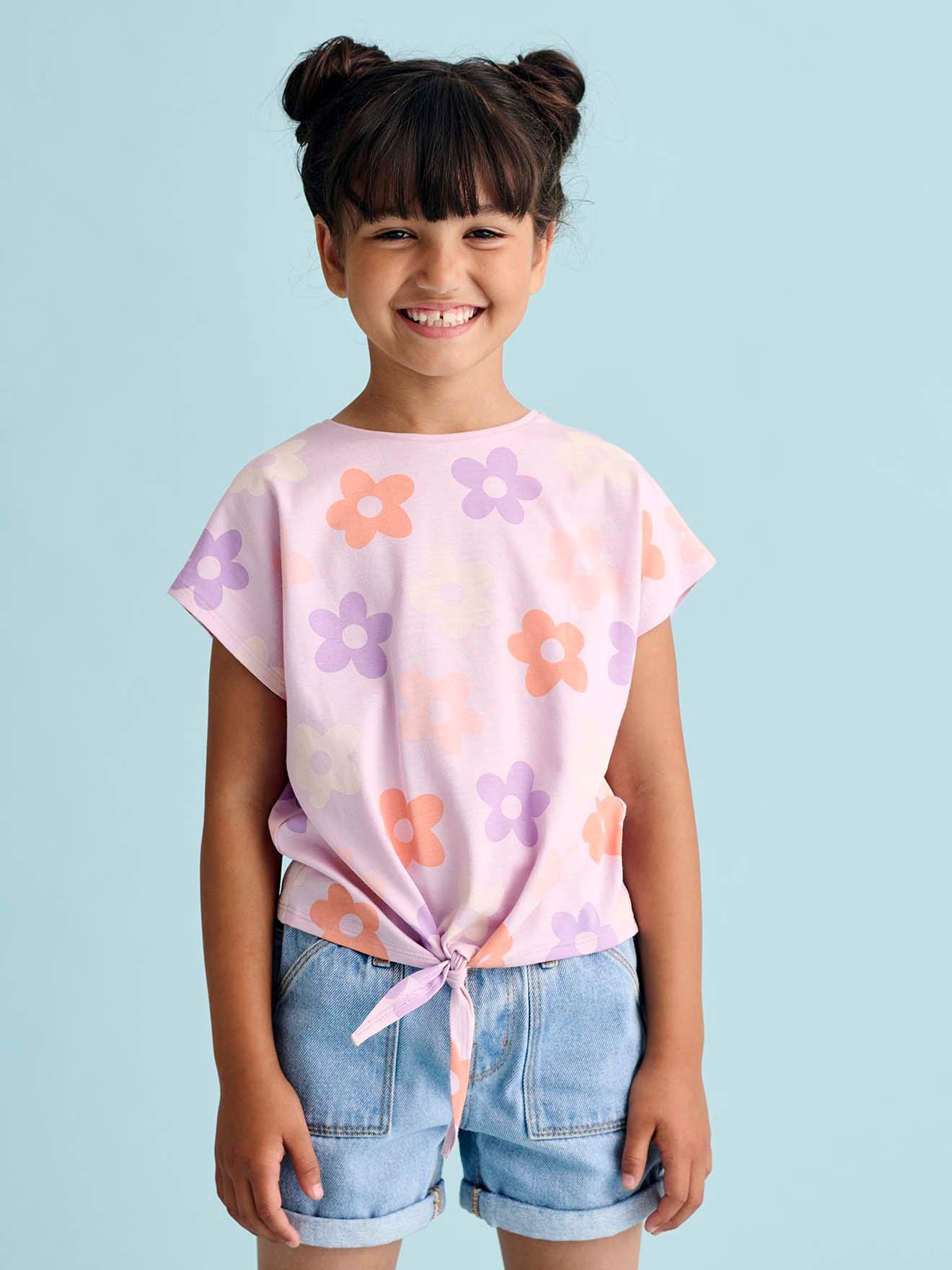 Mädchen T-Shirt lavandel