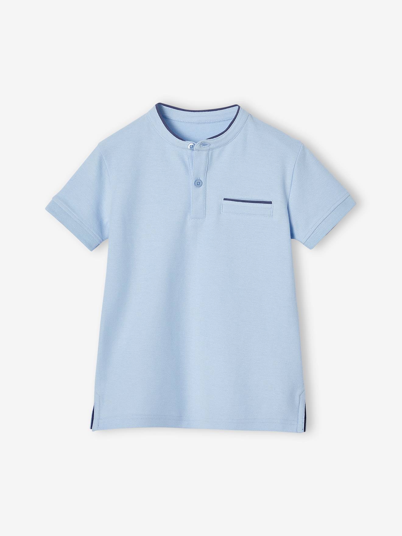 Jungen Poloshirt mit Stehkragen