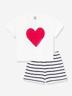 -Kinder Sommer-Schlafanzug mit Herzen PETIT BATEAU
