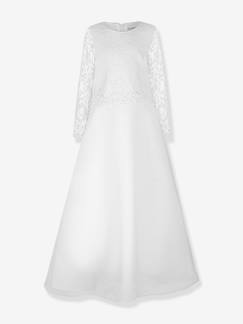 -Mädchen Kommunionkleid mit Ärmeln aus Spitze Happy Girls