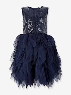 -Mädchen Festkleid Happy Girls mit Pailletten und gestuftem Tüllrock