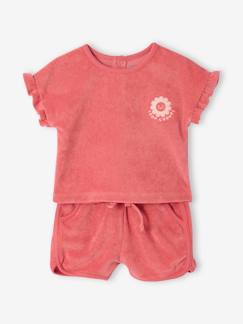 Babymode-Baby-Sets-Baby-Set: T-Shirt & Shorts aus Frottee
