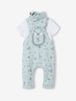 Babymode-Baby-Sets-Baby-Set: Latzhose, Body & Halstuch, Dschungelmotive
