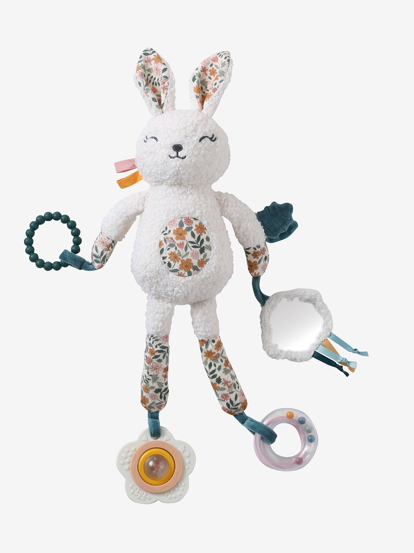Weiche Baby Activity-Hase RETRO FLOWER