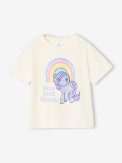 -Mädchen T-Shirt MY LITTLE PONY, Vintage-Look mit Glitzer-Regenbogen