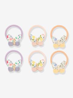 -6er-Set Mädchen Haargummis BETTY BUTTERFLY MINI PONIES Mimi & Lula