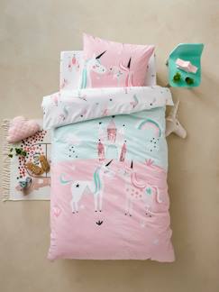 Dekoration & Bettwäsche-Kinderbettwäsche-Bettwäsche-Mädchen Bettwäsche-Set „Einhörner“ Oeko Tex
