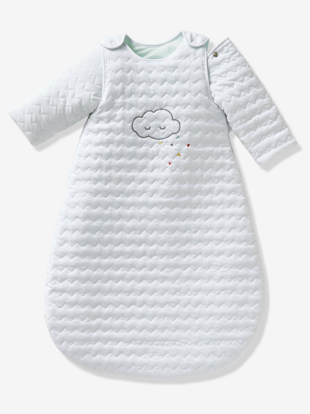 Baby Winterschlafsack WOLKE mit abnehmbaren Ärmeln TOG 3