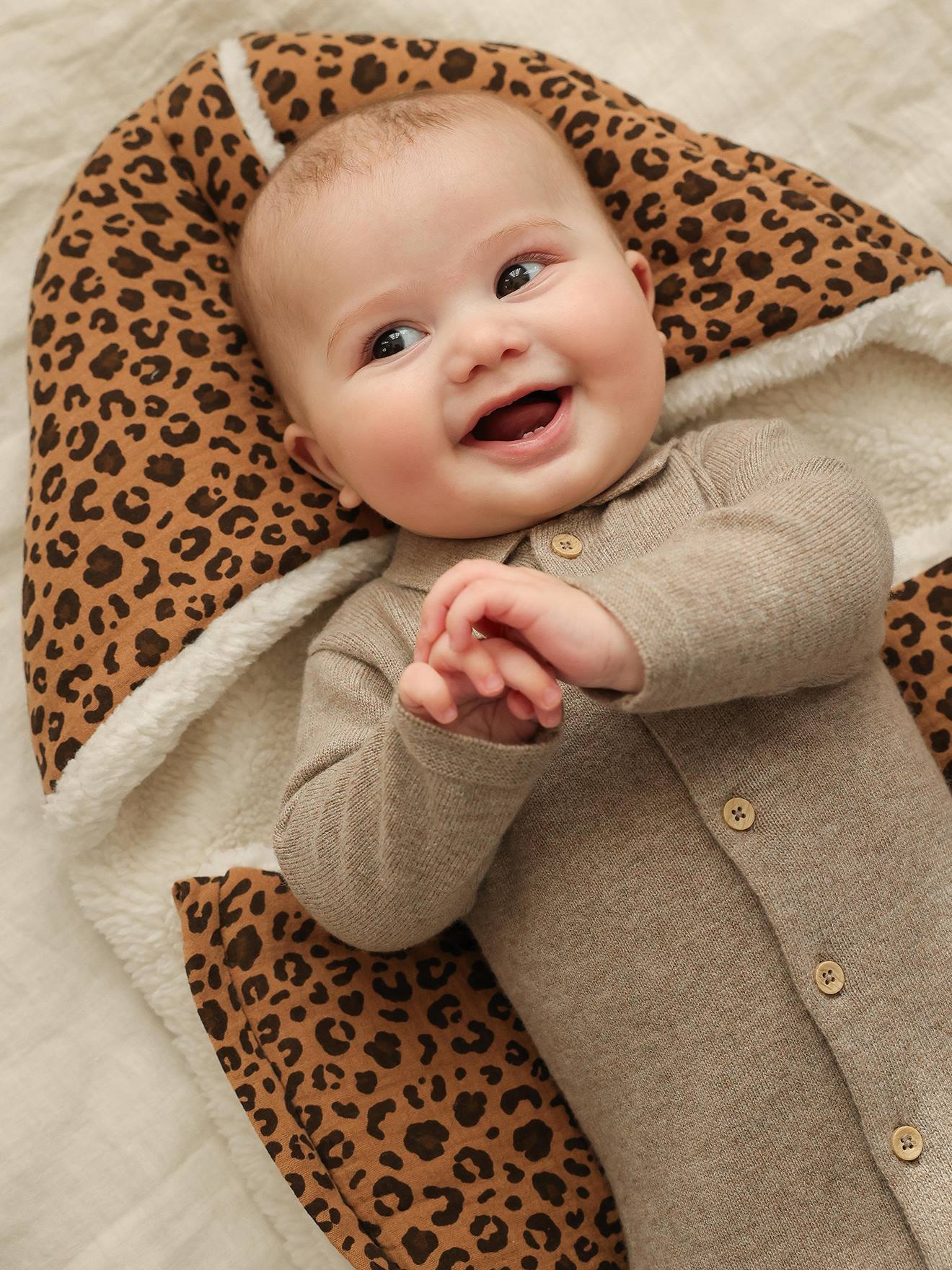 Bio-Kollektion: Baby 2-in-1-Ausfahrsack ENVIE DE FRAISE mit Recycling-Polyester