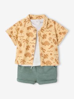 Babymode-Baby-Sets-Baby-Set: Hemd, T-Shirt & Shorts