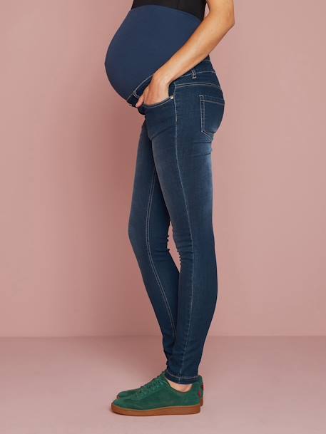 Umstands Slim-Fit-Jeans, Schrittl. 85 cm - dark blue+grau+schwarz - 7