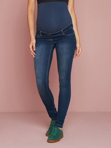 Umstands Slim-Fit-Jeans, Schrittl. 85 cm - dark blue+grau+schwarz - 4
