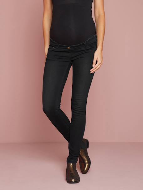 Umstands Slim-Fit-Jeans, Schrittl. 85 cm - dark blue+grau+schwarz - 32
