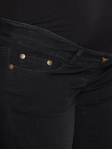 Umstands Slim-Fit-Jeans, Schrittl. 85 cm - dark blue+grau+schwarz - 36