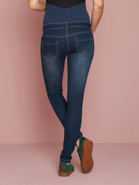 Umstands Slim-Fit-Jeans, Schrittl. 85 cm - dark blue+grau+schwarz - 5