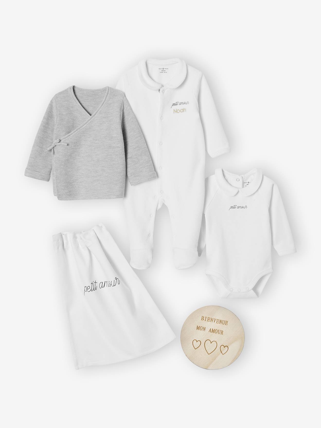 Bio-Kollektion: 5-teiliges Baby-Geschenkset ENVIE DE FRAISE