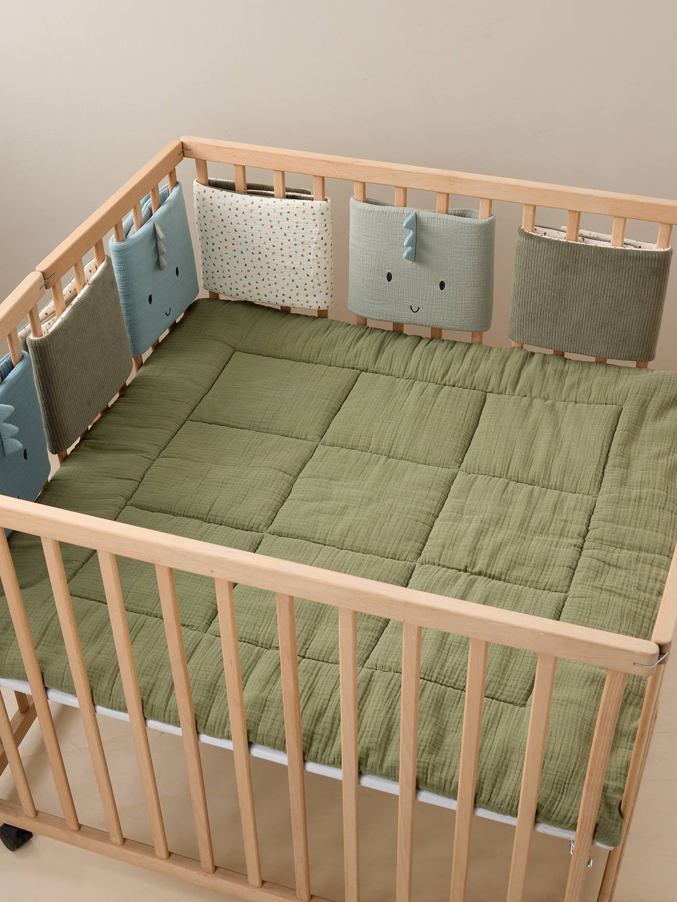 Baby Bettumrandung/Laufgitter-Polster MINISAURUS