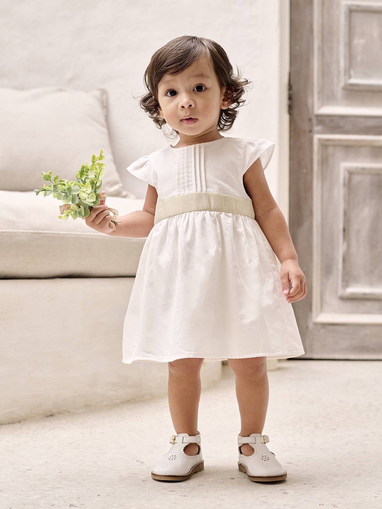 Mädchen Baby Festkleid mit Schleife hinten