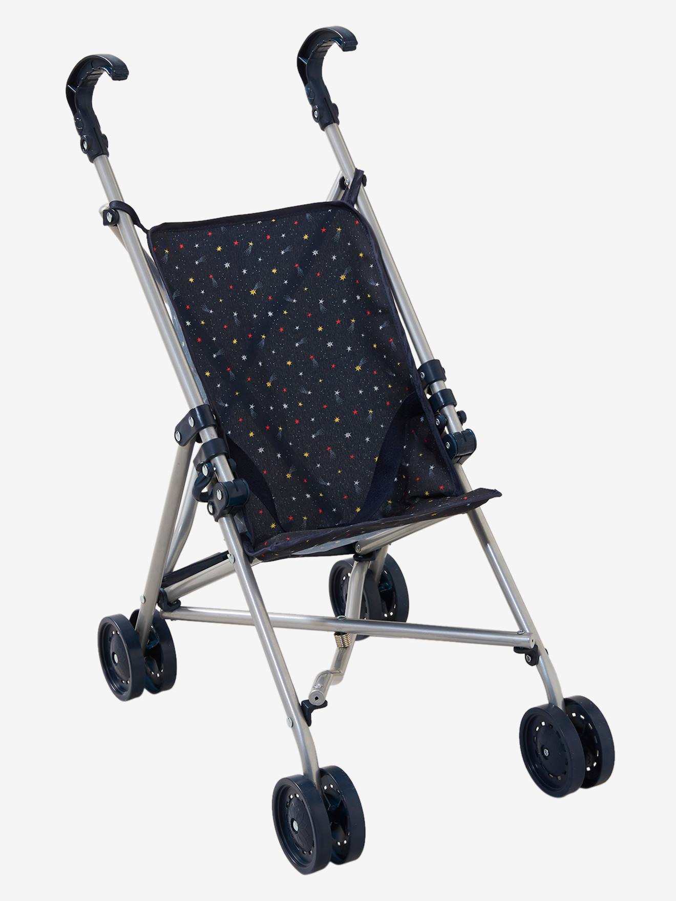 Vertbaudet Unisex Kinder Nachtblau/Kometen Puppen-Buggy