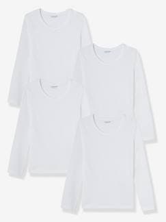 Maedchenkleidung-Unterwäsche, Socken, Strumpfhosen-Unterhemden-4er-Pack Mädchen Shirts BASIC Oeko-Tex
