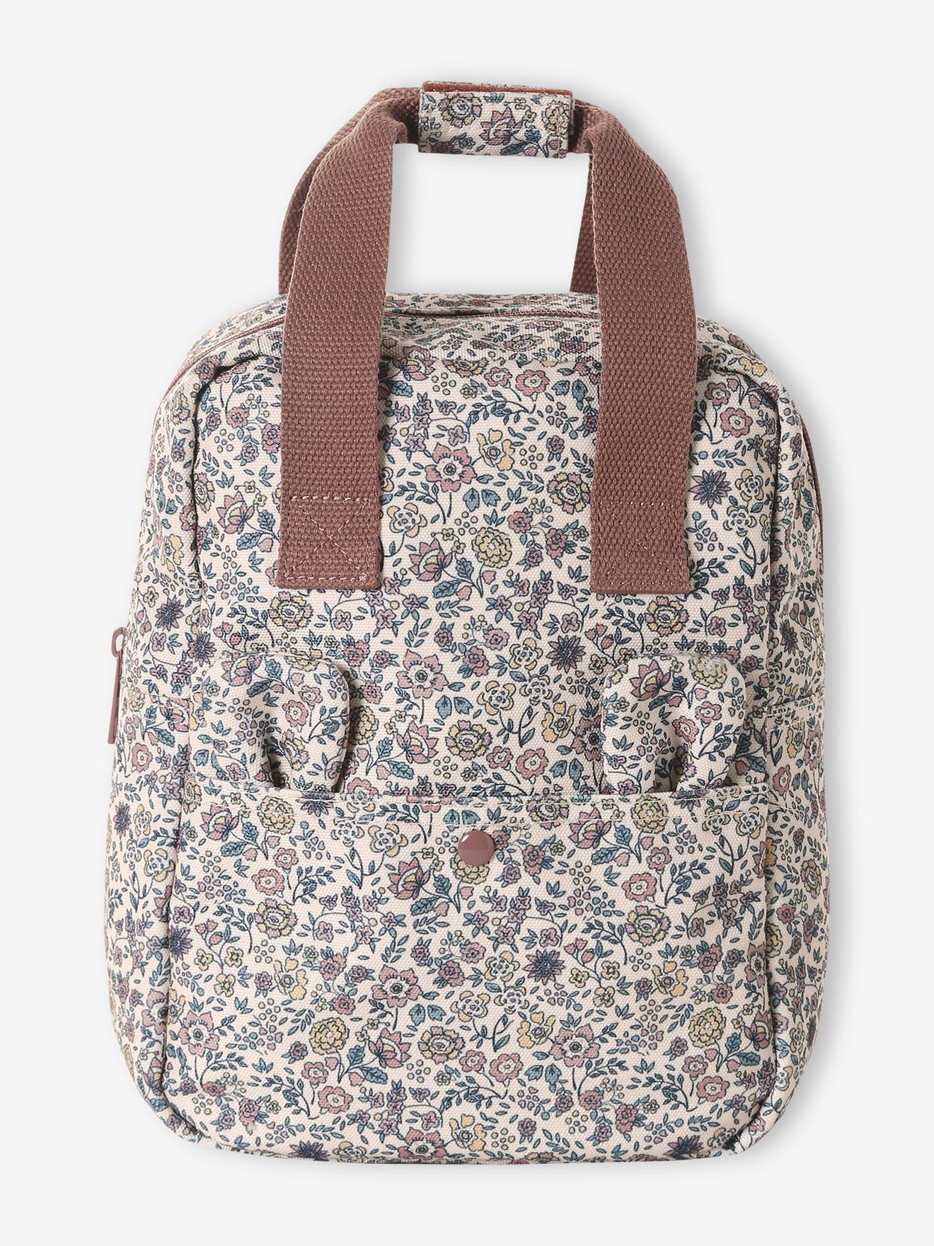 Mädchen Rucksack mit Blumen für Kita & Grundschule