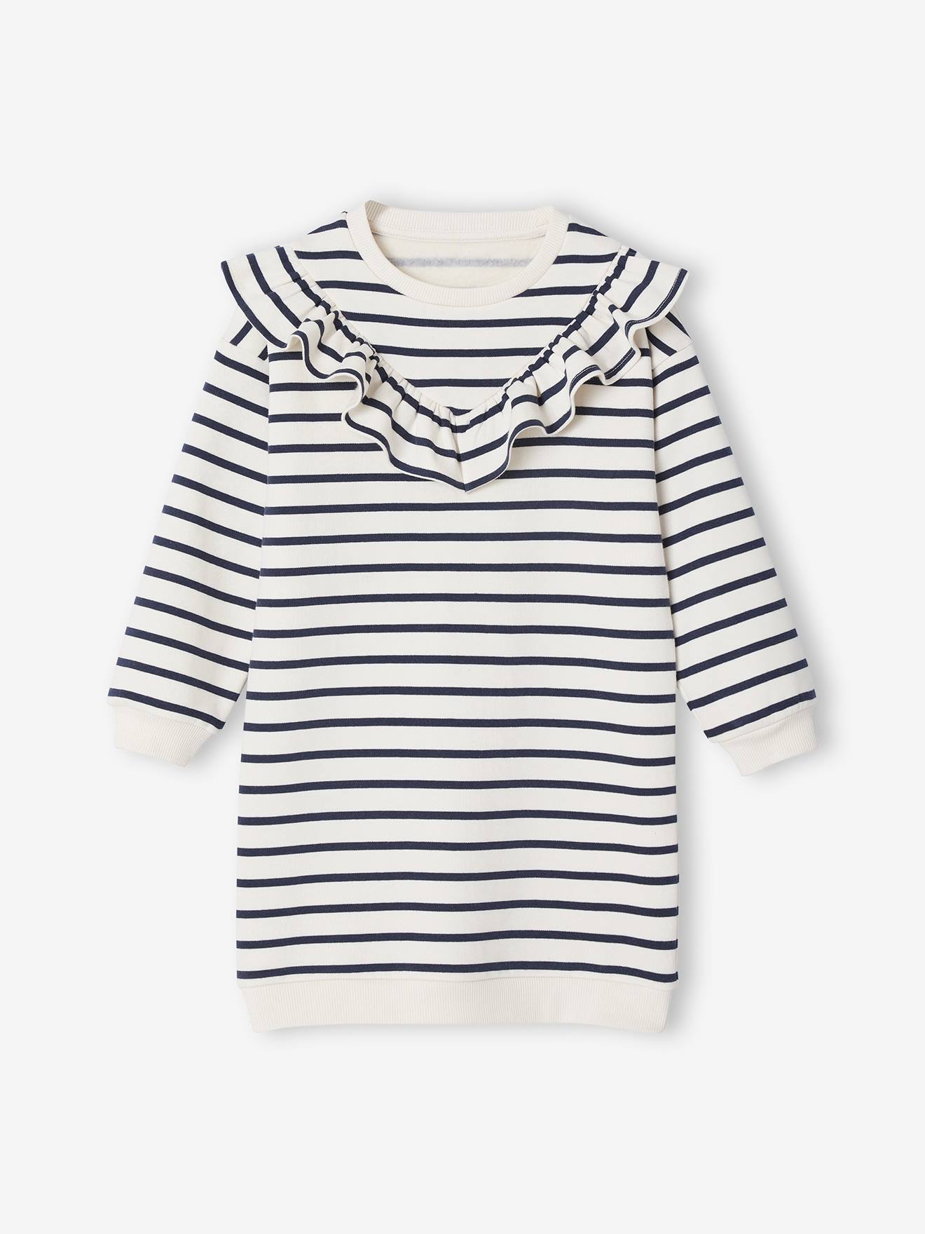 Mädchen Kleid aus weicher Sweatware