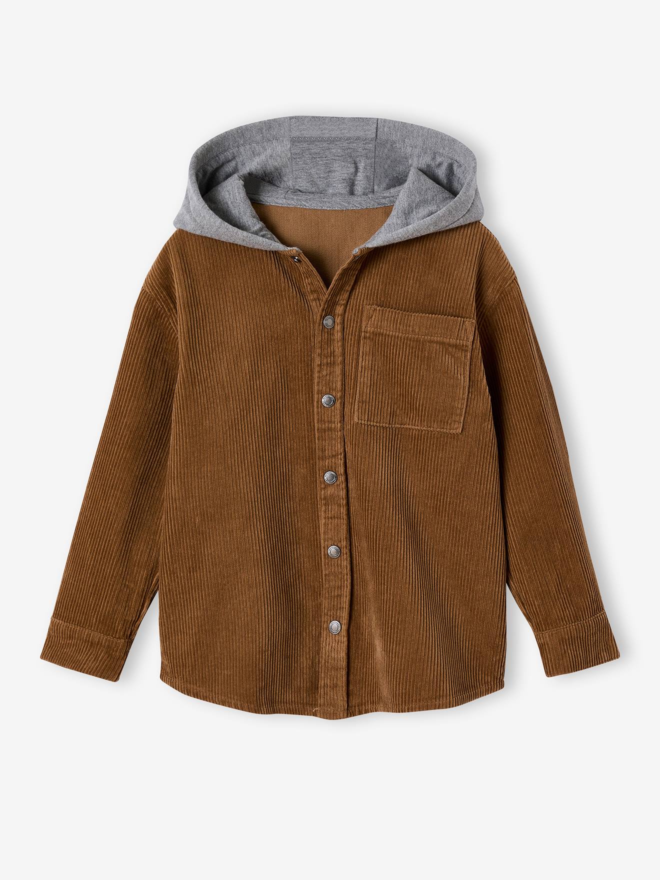 Vertbaudet Jungen Karohemd Mit Kapuze - 2-in-1 Look