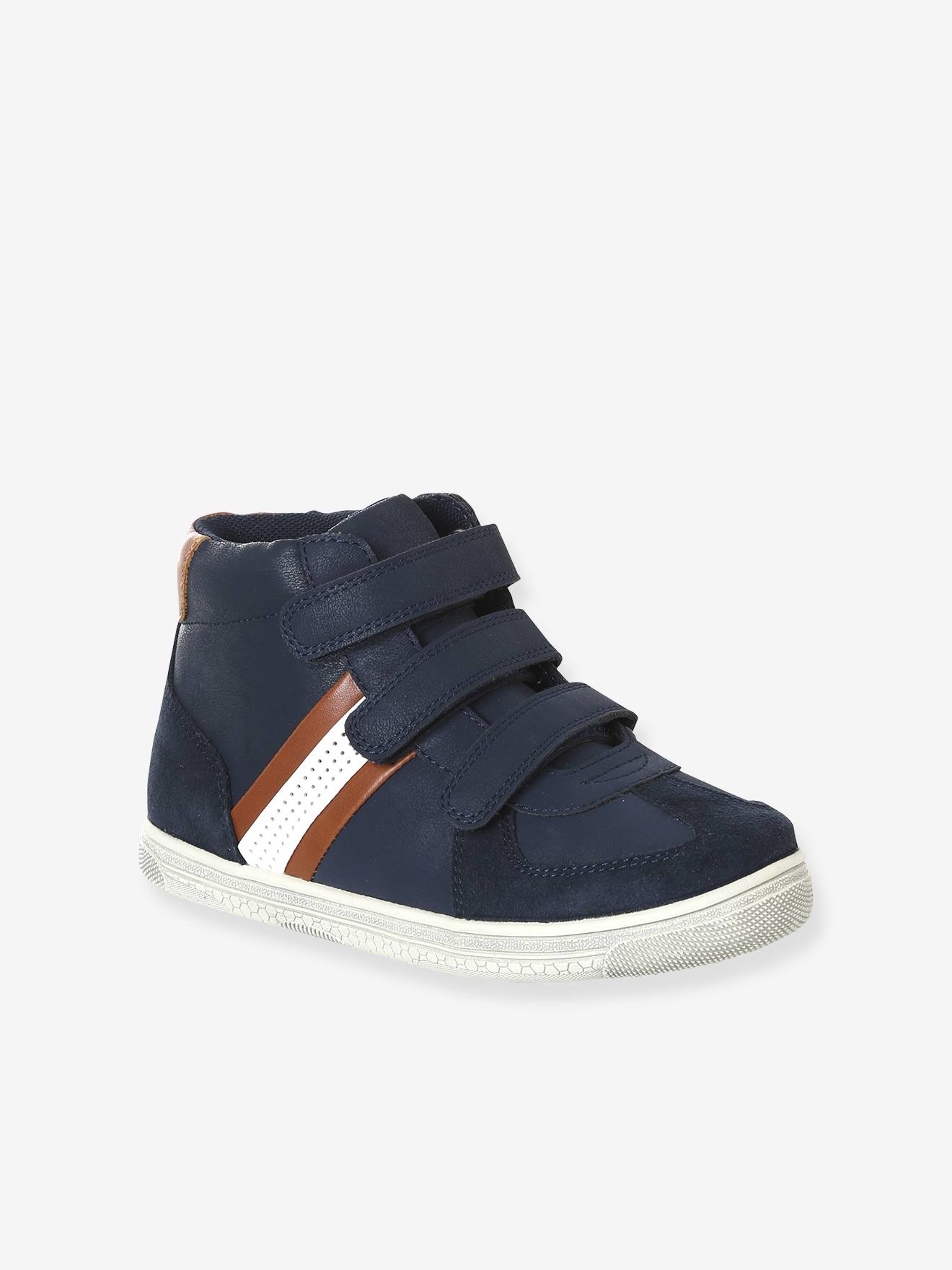 Jungen Klett-Sneakers mit Kontraststreifen