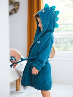 Jungenkleidung-Bademäntel-Kinder Bademantel, Dino-Kostüm Oeko Tex, personalisierbar