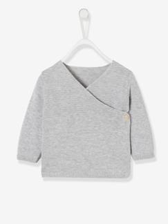 Babymode-Pullover, Strickjacken & Sweatshirts-Pullover-Bio-Kollektion: Strickjacke für Neugeborene Oeko-Tex