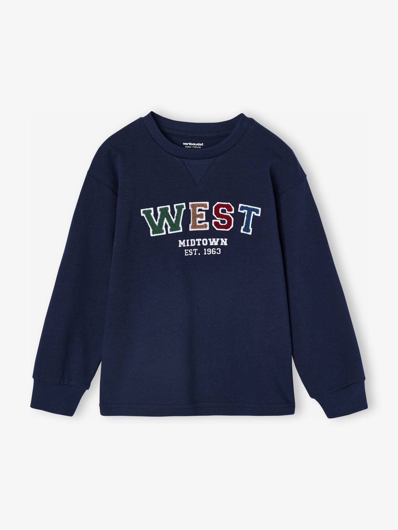 Jungen Langarmshirt mit Ftee-Motiv und Recycling-Baumwolle