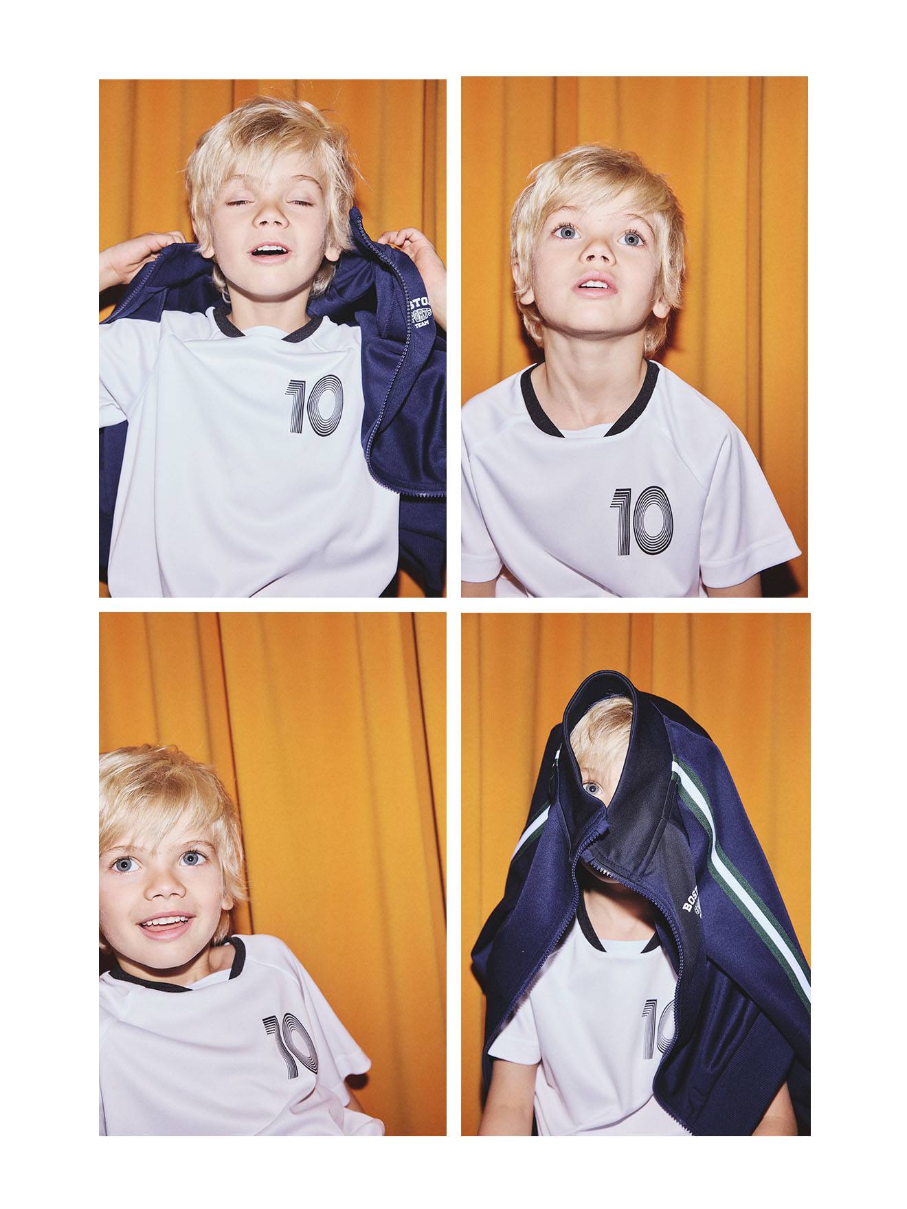 Jungen T-Shirt mit Fußballmotiv