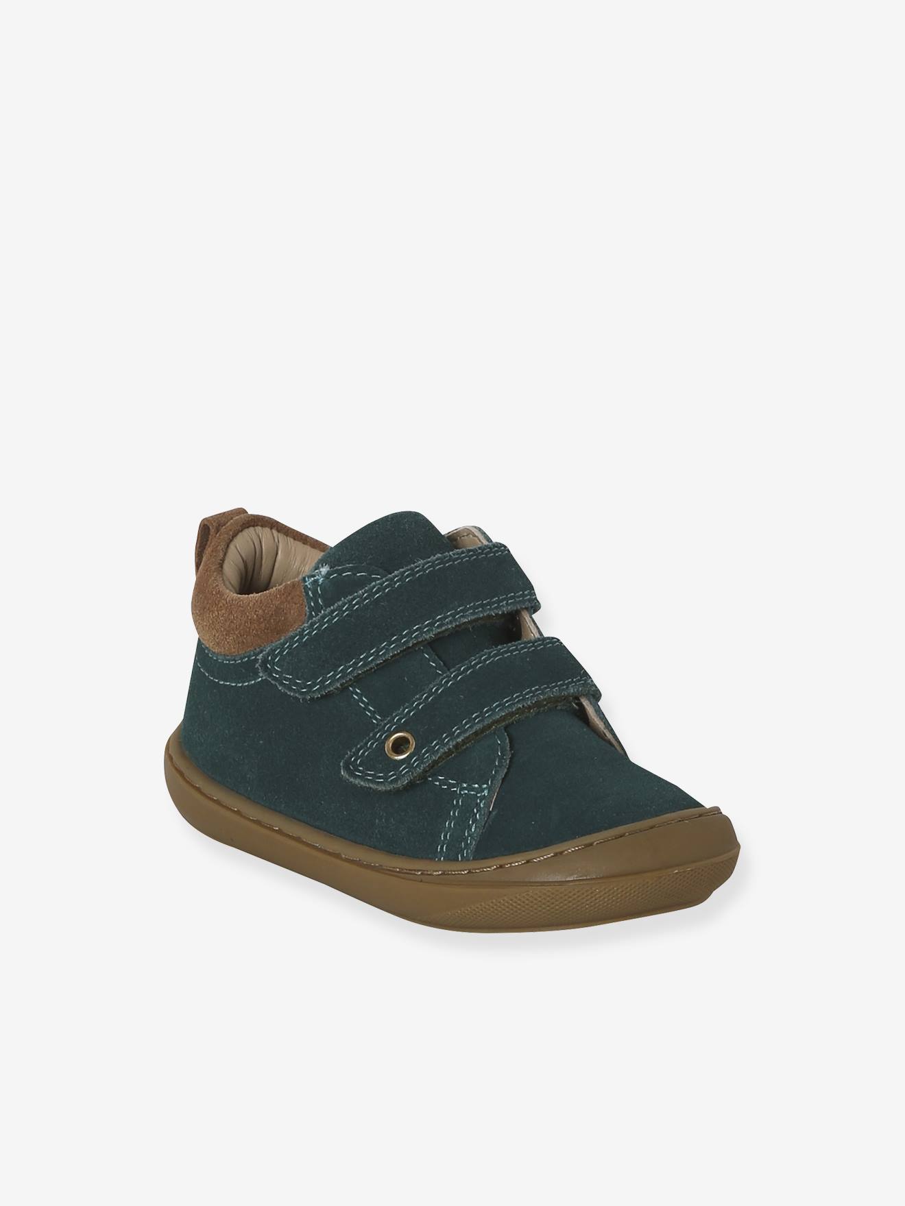 Baby Lauflernschuhe mit Klett aus weichem Leder