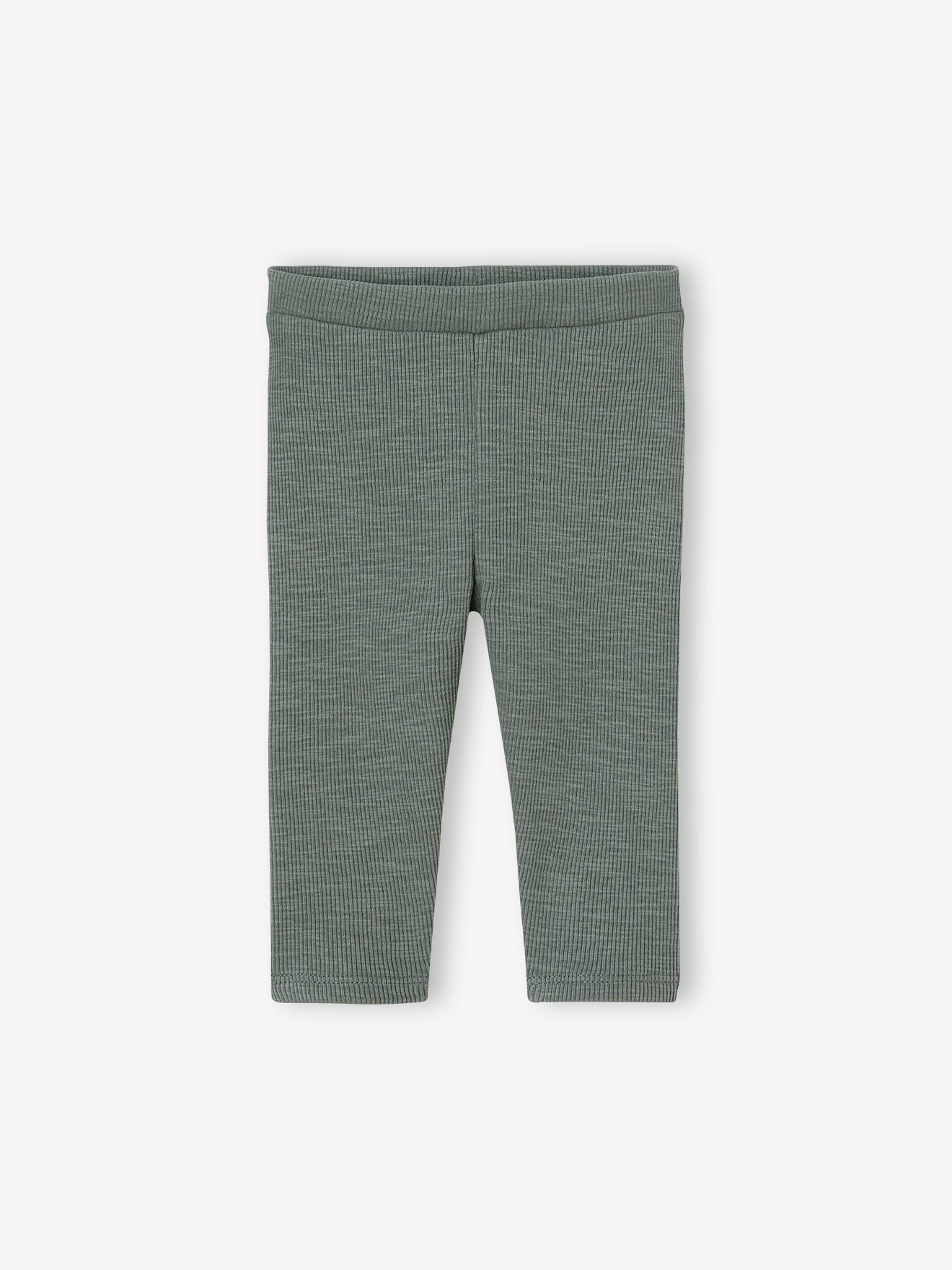 Baby Leggings aus Rippjersey Bio-Baumwolle BASIC