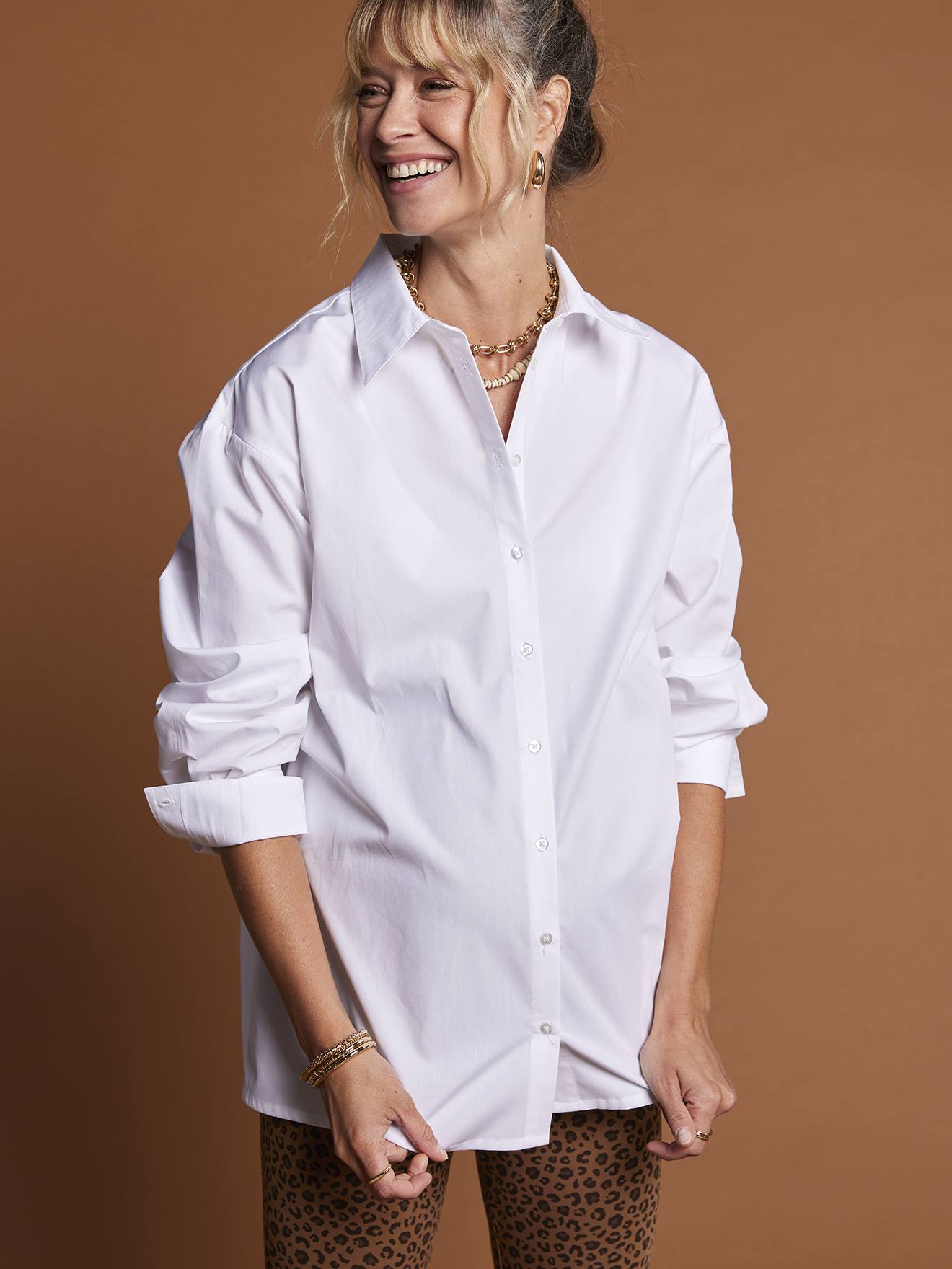 Lange Bluse für Schwangerschaft und Stillzeit ENVIE DE FRAISE