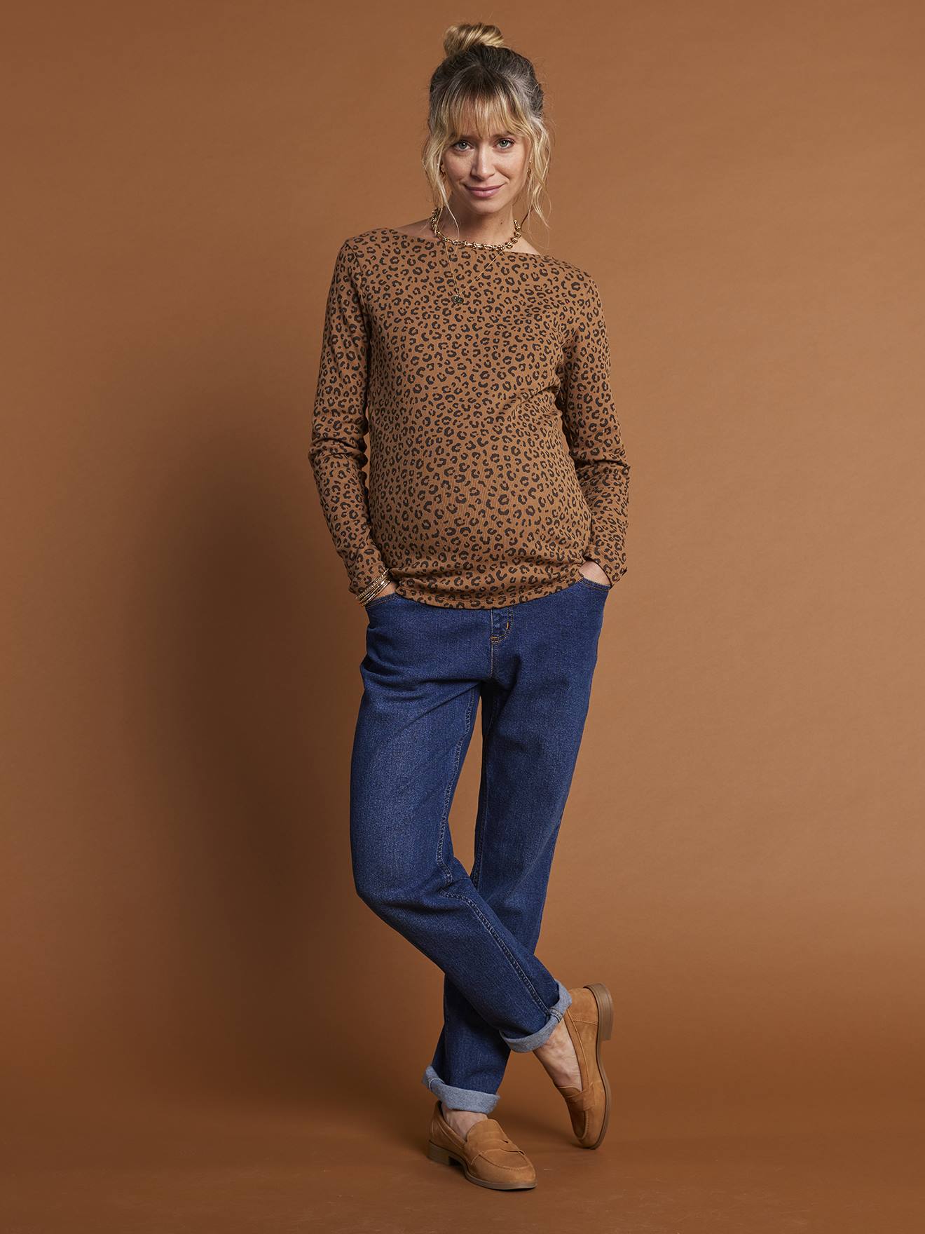 Gerade Umstandsjeans mit Seamless-Bund ENVIE DE FRAISE