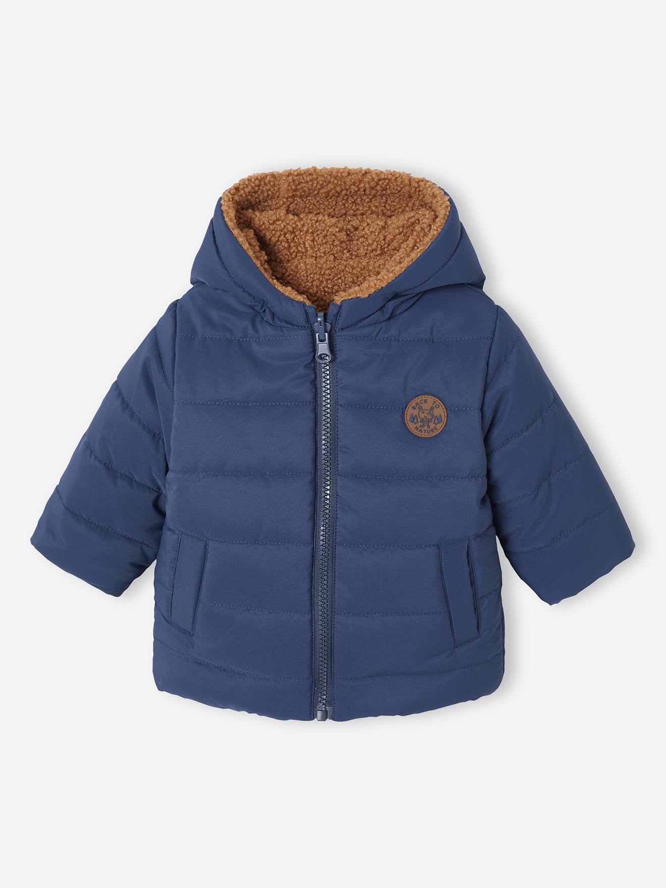 Baby Wende-Steppjacke mit Kapuze