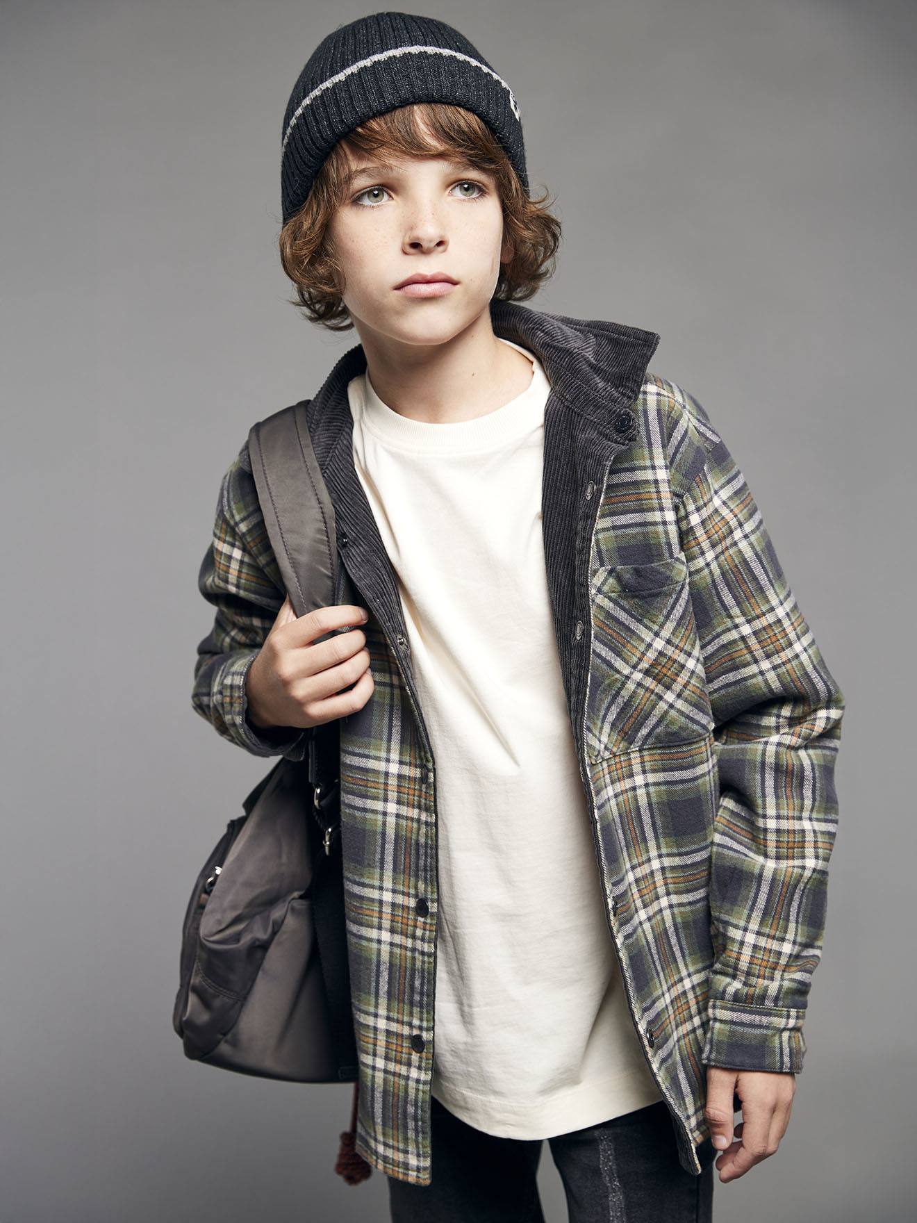 Wendbares Jungen Hemd JONEN aus Flanell und Cord