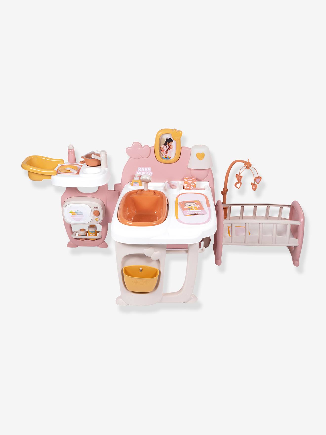 Smoby Unisex Baby Rosa Baby Nurse Puppen-Spielcenter