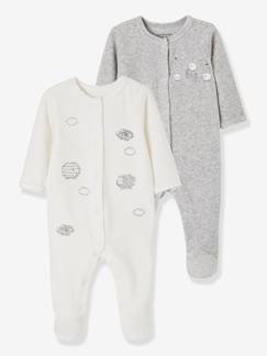 Babymode-Strampler & Schlafanzüge-2er-Pack Baby Strampler, Öffnung vorn